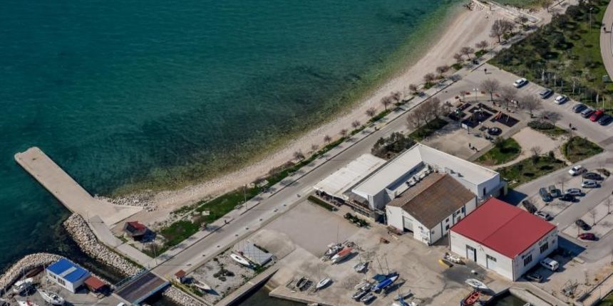 Zadar iz zraka: Uvala Dražanica i marina Vitrenjak. Foto: Dino Stanin/PIXSELL