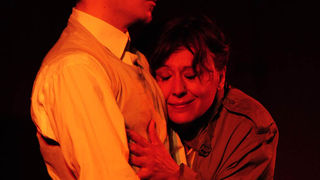 Zadar, 15.07.2013. snimio: Nenad Marčev 
TEATAR RUGANTINO, Zagreb 
Jordan Cvetanović: TERAPIJA 
redateljica: Maja Šimić 
igraju: Gordana Gadžić, 
Siniša Popović, Luka Dragić 
Dvorište Providurove palače