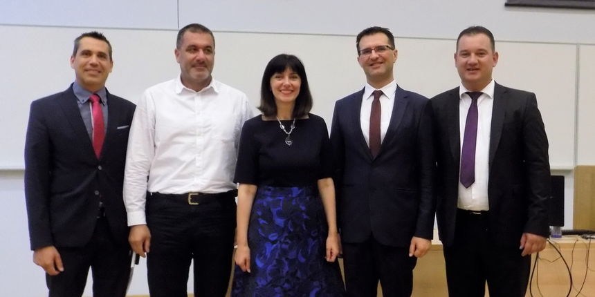 Ivan Šimunić, Joso Nekić, ministrica Blaženka Divjak, Ante Babić i Šime Vicković Ivan Šimunić, Joso Nekić, ministrica Blaženka Divjak, Ante Babić i Šime Vicković