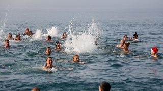 Novogodišnje kupanje na Morskim orguljama