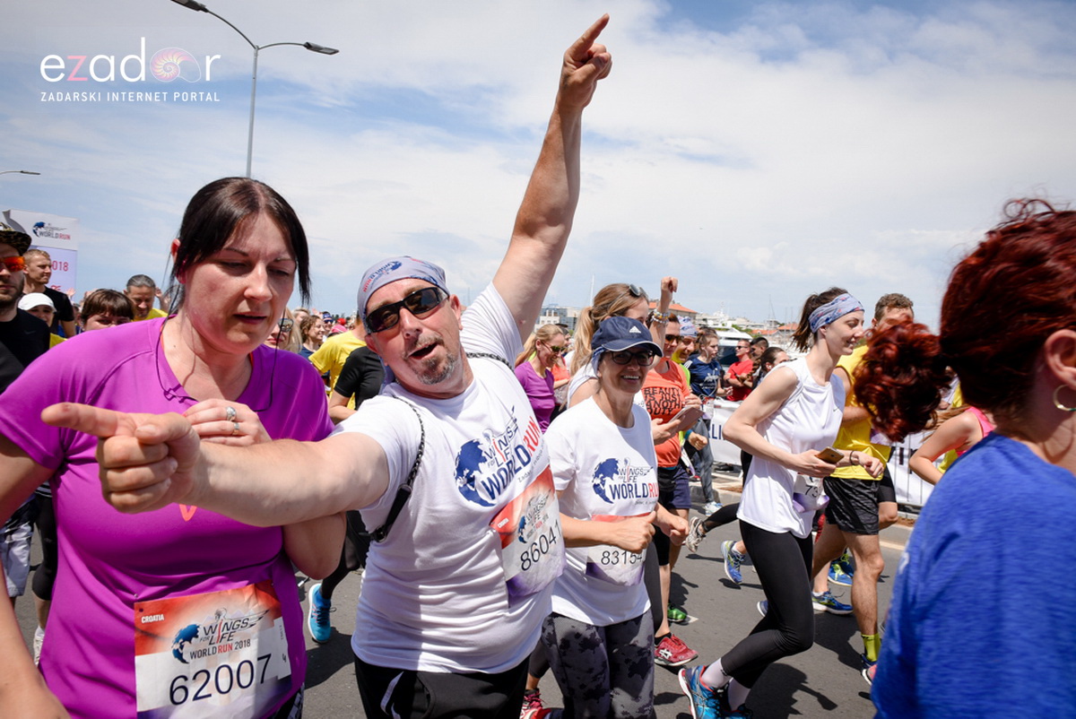 Start utrke Wings for Life World Run Zadar 2018.