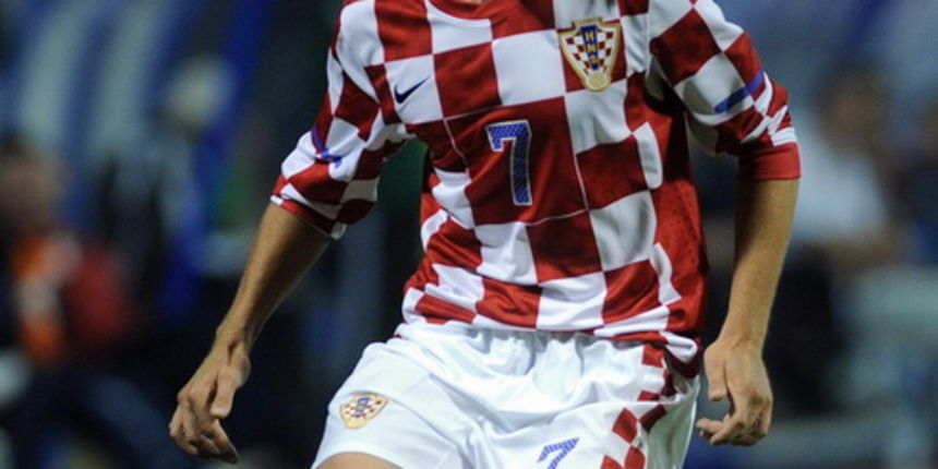 Zagreb, 121010.Stadion u Maksimiru, prijateljska utakmica izmedju reprezentacija Hrvatske i Norveske.Na slici: Ivo Ilicevic.Foto: Damir Krajac / CROPIX