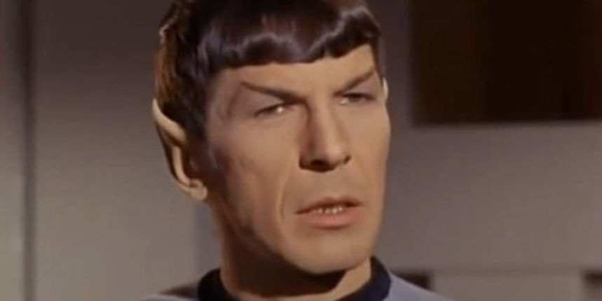 Leonard Nemoy, Mr. Spock, Star Trek, screenshot Youtube