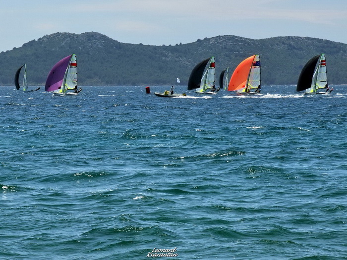 Jedrenje: SP klase 49er – drugi dan 8. svibnnja 2012, Foto: Leonard Kvarantan Jedrenje: SP klase 49er – drugi dan 8. svibnnja 2012, Foto: Leonard Kvarantan