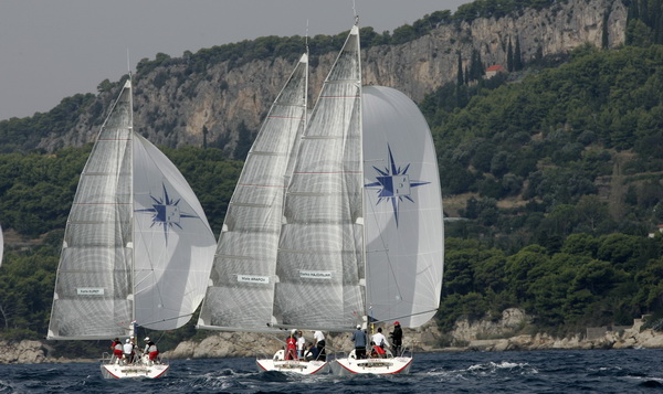 Split, 160909.
Danas je flotnim plovom zapoceo 23. ACI Match Race kup. 
Foto: Jakov Prkic / CROPIX