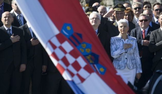 Jadranka Kosor u Kninu ( foto Cropix)