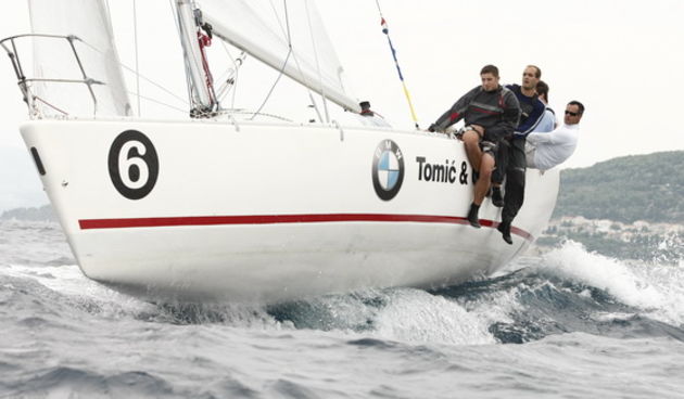 Split, 150909.
Danas je poceo ACI Match Race Cup koji se odrzava u Splitu od 15. – 19. 09 2009.
Na fotografiji: sluzbeni trening posada.
Foto: Duje Klaric / CROPIX