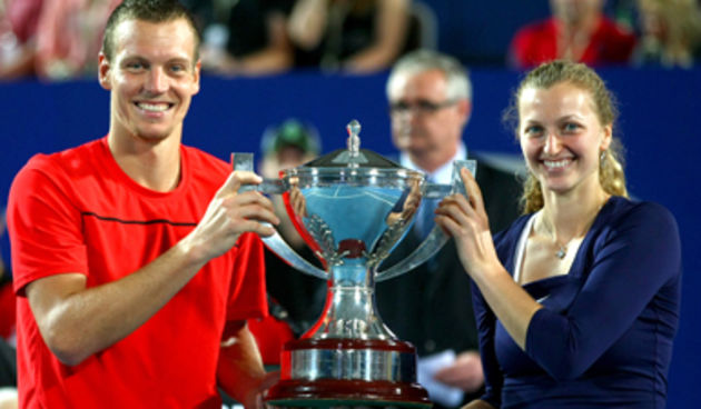Petra Kvitova i Tomaš Berdych, foto: http://hopmancup.com