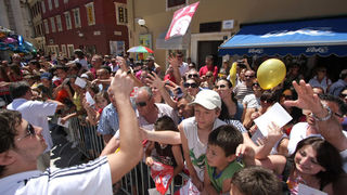 Hrvatska rukometna reprezentacija na Narodnom trgu (foto: Marin Gospić)