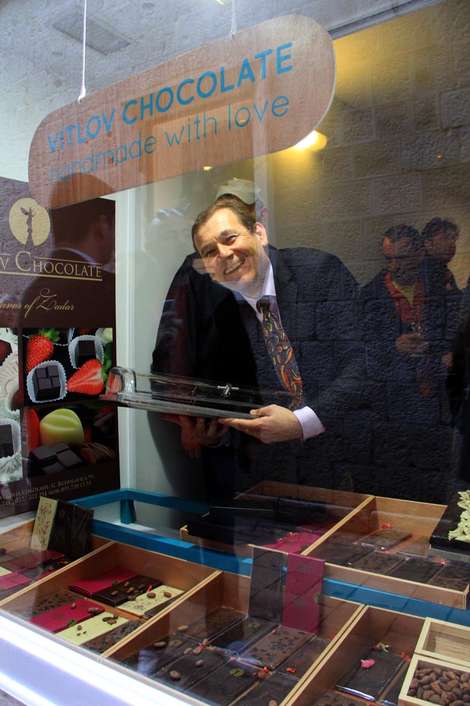 Dubravko Vitlov, otvorena prodavaonica čokolade, foto: Iva Perinčić