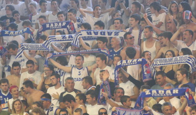 Tornado Zadar na utakmici Zadar- Cibona 89:90