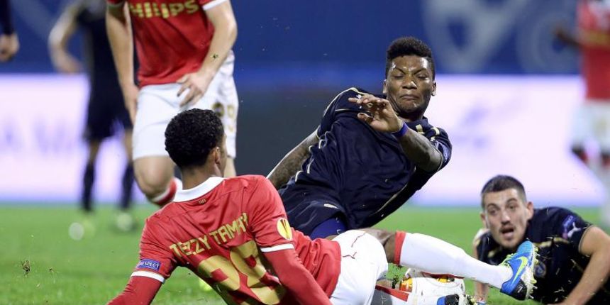 4.10.2013., stadion u Maksimiru, Zagreb – Trece kolo Europa lige, GNK Dinamo – PSV Eindhoven. Junior Fernandes. Photo: Goran Stanzl/PIXSELL