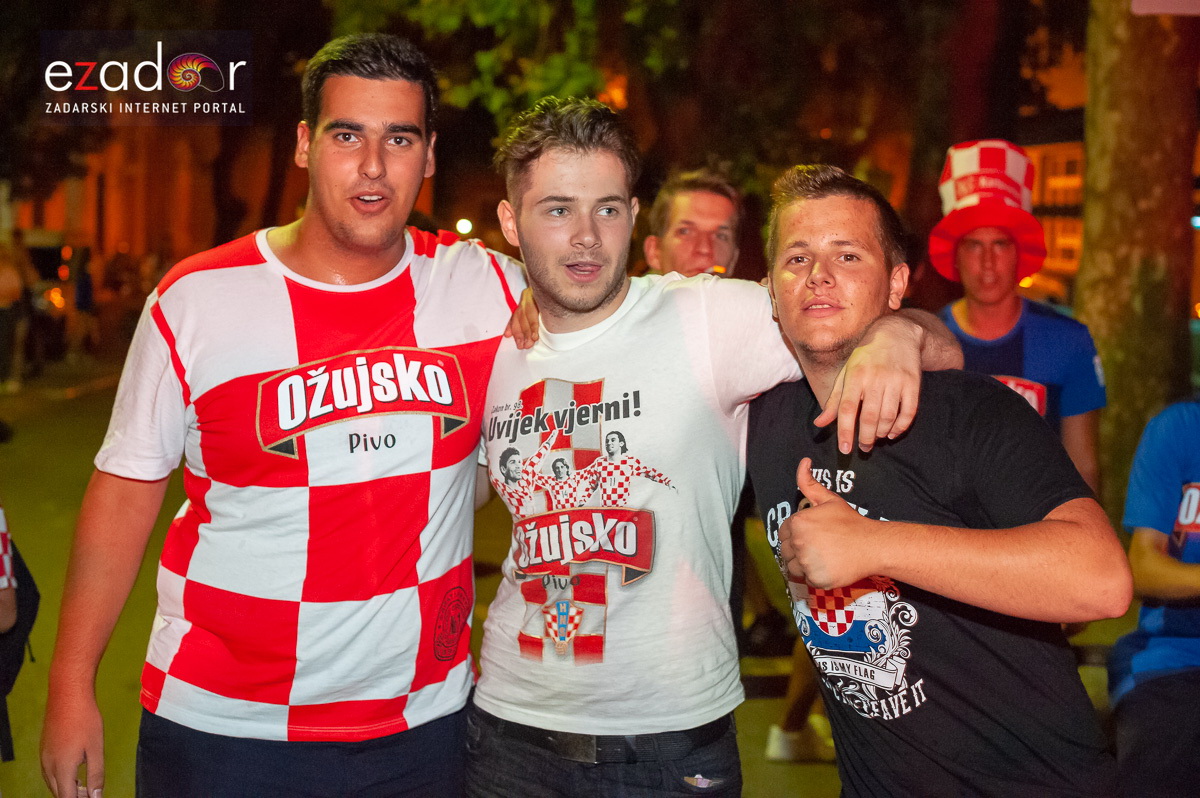Zadar je gorio: Velika fešta nakon plasmana Vatrenih u finale Svjetskog prvenstva