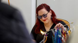 Demonstracija puhanja stakla @ Muzej antičkog stakla