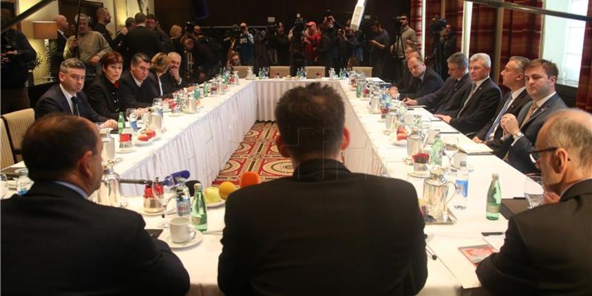 Sastanak Most-SDP-HDZ, Foto: Hina