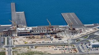 Luka Gaženica: Radovi na izgradnji putničkog terminala Luka Gaženica: Radovi na izgradnji putničkog terminala