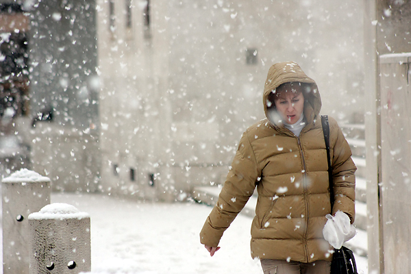 Snijeg u Zadru, 17. prosinca 2009, Foto: Saša Čuka