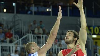 Arena Zagreb, Zagreb – Pripremni turnir za EuroBasket 2015., Hrvatska – Estonija. Photo: Igor Kralj i Marko Lukunic/PIXSELL Arena Zagreb, Zagreb – Pripremni turnir za EuroBasket 2015., Hrvatska – Estonija. Photo: Igor Kralj i Marko Lukunic/PIXSELL