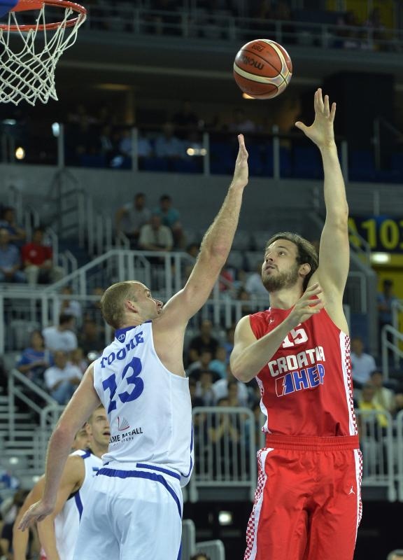 Arena Zagreb, Zagreb – Pripremni turnir za EuroBasket 2015., Hrvatska – Estonija. Photo: Igor Kralj i Marko Lukunic/PIXSELL Arena Zagreb, Zagreb – Pripremni turnir za EuroBasket 2015., Hrvatska – Estonija. Photo: Igor Kralj i Marko Lukunic/PIXSELL