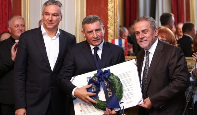 , Zagreb – U Dvercu je odrzana dodjela povelje pocasnog gradjanina Zagreba generalu Anti Gotovini. Photo: Anto Magzan/PIXSELL