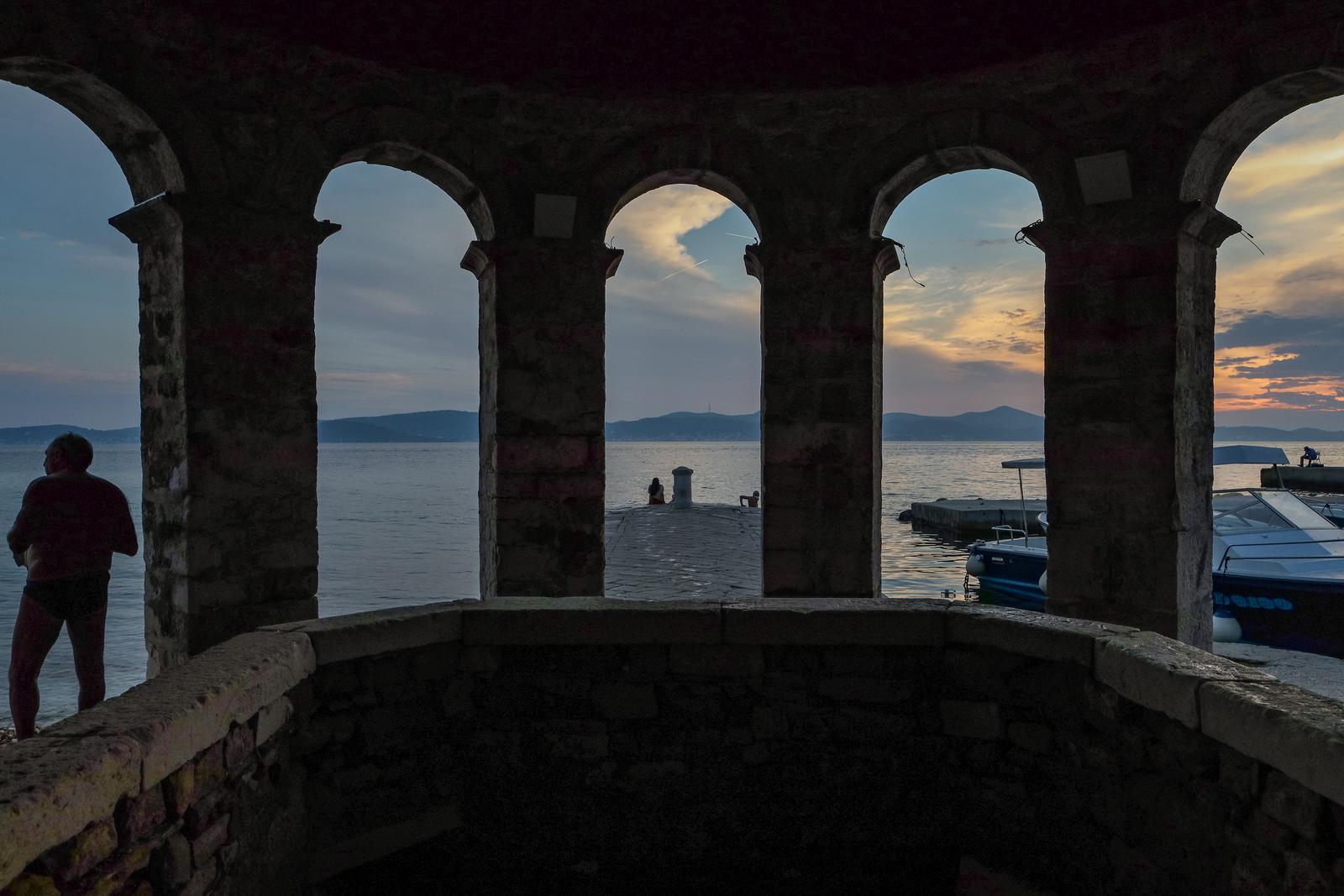 Smiraj rujanskog dana u Zadru Smiraj rujanskog dana u Zadru