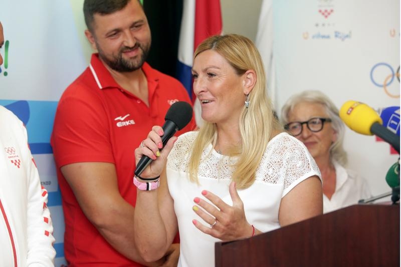 Hrvatski olimpijci svečano dočekani na Plesu. Sandra Perković, Šime Fantela, Igor Marenić, Tonči Stipanović. Photo: Luak Sanzl/PPIXSELL Hrvatski olimpijci svečano dočekani na Plesu. Sandra Perković, Šime Fantela, Igor Marenić, Tonči Stipanović. Photo: Luak Sanzl/PPIXSELL