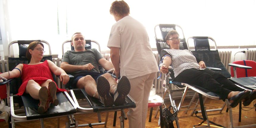 Akcija dobrovoljnog darivanja krvi u prostorijama SDP-a (Foto: Ante Mandić)