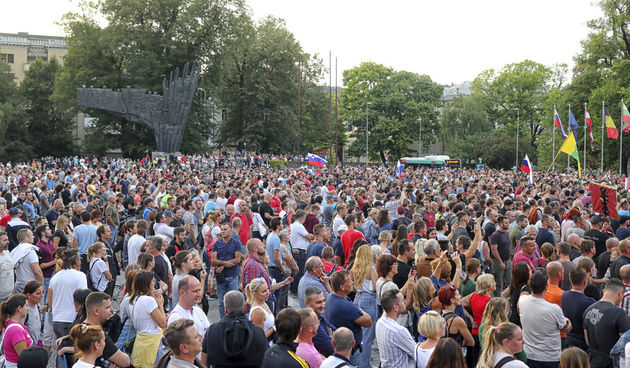 Nasilni prosvjedi u Ljubljani