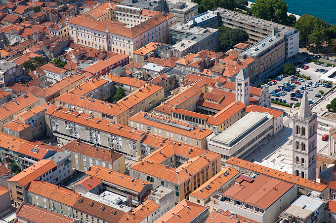 Grad Zadar iz zraka, foto: Leo Banić