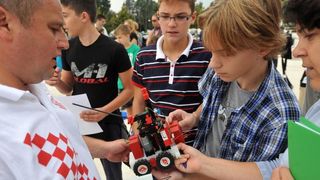 Na zadarskom Forumu odrzano je natjecanje u robotickoj alki gdje su se natjecala djeca osnovnih skola, Photo: Filip Brala/PIXSELL