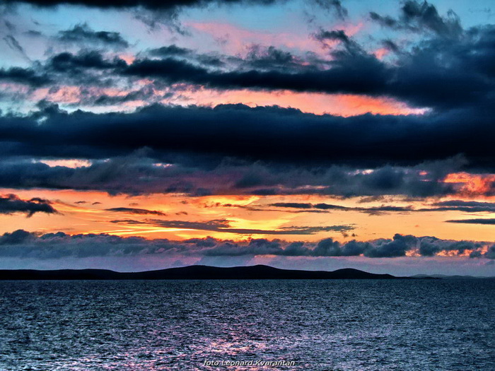 Plameni zalazak na Punta Skali, foto: L. Kvarantan