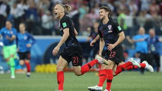 Nižnji Novgorod, Rusija – Svjetsko nogometno prvenstvo 2018., osmina finala, Hrvatska – Danska 4-3 (1-1, 1-1).