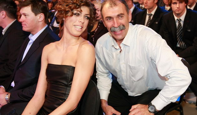 Zagreb, 261210.
HTV, studio Anton Marti, Prisavlje BB.
59. izbor sportasa 2010. godine u organizacij Sportskih novosti.
Na fotografiji: Blanka Vlasic i Josko Vlasic.
Foto: Ronald Gorsic / CROPIX