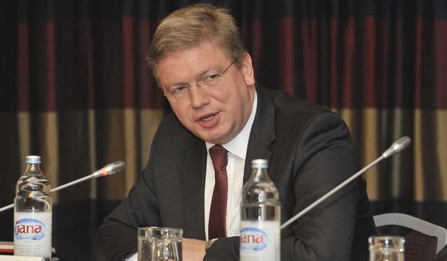 Zagreb, 261112.Hotel International, Miramarska 24.Europski gospodarski i socijalni odbor, 4. Forum organizacija civilnog drustva Zapadnog Balkana.Na slici: Stefan Fule – povjerenik za prosirenje i europsku  politiku susjedskih odnosa.Foto: Damir Kraja