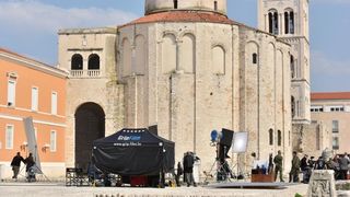 Snimanje scene iz filma “General” na zadarskom Forumu