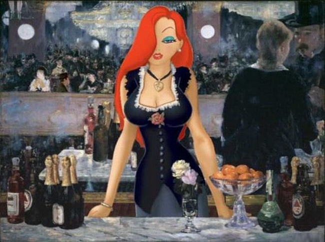 Crtani junaci u umjetnosti Crtani junaci u umjetnosti