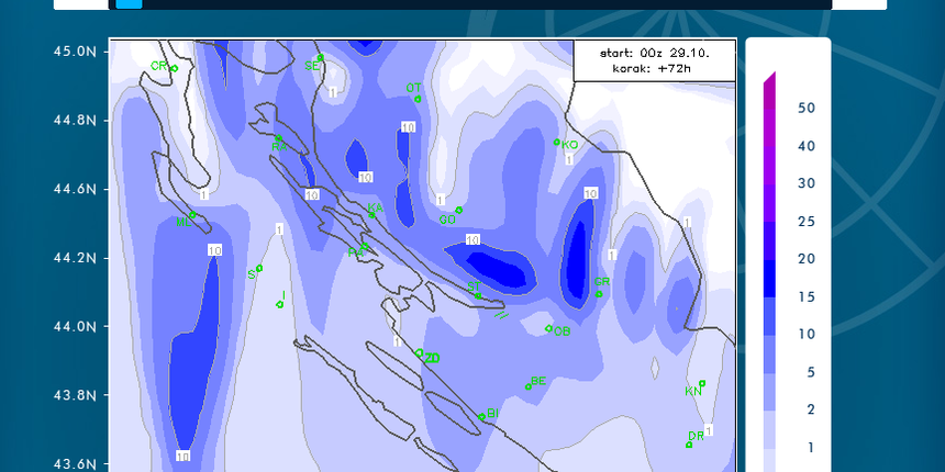 Značajnija kiša može se očekivati u noći s nedjelje na ponedjeljak Značajnija kiša može se očekivati u noći s nedjelje na ponedjeljak