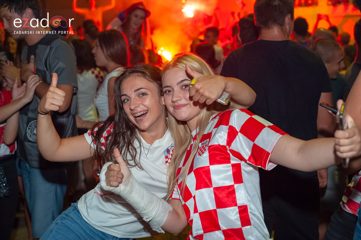 Zadar je gorio: Velika fešta nakon plasmana Vatrenih u finale Svjetskog prvenstva