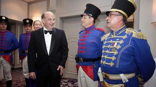 Pod potkroviteljstvom Americke gospodarske komore i americkog veleposlanstva u hotelu Sheraton odrzana je humanitarna vecera za razminiravanje. Kenneth Merten, Susan Merten, Ivan Vidakovic, Andrea Doko Jelusic. Photo: Grgur Zucko/PIXSELL