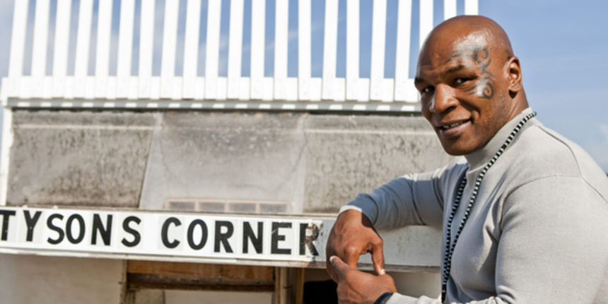 Mike Tyson on the set of Taking on Tyson an Animal Planet Show due out in the Spring of 2011. Photography by Mat Szwajkos for Animal Planet Mike Tyson on the set of Taking on Tyson an Animal Planet Show due out in the Spring of 2011. Photography by Mat Szwajkos for Animal Planet