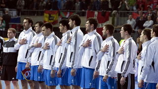 Barcelona 250113.
Gradska dvorana Palau Sant Jordi.
Svjetsko prvenstvo u rukometu za muskarce Spanjolska 2013.
Utakmica polufinala izmedju Hrvatske i Danske.
Na fotografiji: igraci Hrvatske.
Foto: Ante Cizmic / CROPIX Barcelona 250113.
Gradska dvorana Palau Sant Jordi.
Svjetsko prvenstvo u rukometu za muskarce Spanjolska 2013.
Utakmica polufinala izmedju Hrvatske i Danske.
Na fotografiji: igraci Hrvatske.
Foto: Ante Cizmic / CROPIX