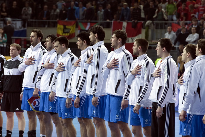 Barcelona 250113.
Gradska dvorana Palau Sant Jordi.
Svjetsko prvenstvo u rukometu za muskarce Spanjolska 2013.
Utakmica polufinala izmedju Hrvatske i Danske.
Na fotografiji: igraci Hrvatske.
Foto: Ante Cizmic / CROPIX Barcelona 250113.
Gradska dvorana Palau Sant Jordi.
Svjetsko prvenstvo u rukometu za muskarce Spanjolska 2013.
Utakmica polufinala izmedju Hrvatske i Danske.
Na fotografiji: igraci Hrvatske.
Foto: Ante Cizmic / CROPIX