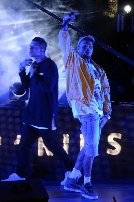 Koncert Chrisa Browna, koji je trebao biti održan na plaži Zrće, zbog jake bure je održan u prepunom klubu Aquarius.  Photo: Dalibor Urukalović/PIXSELL