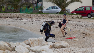 Ekološka akcija čišćenja podmorja u Bibinjama, foto: Leo Banić Ekološka akcija čišćenja podmorja u Bibinjama, foto: Leo Banić