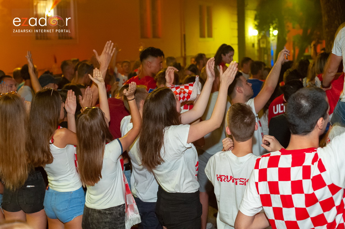 Zadar je gorio: Velika fešta nakon plasmana Vatrenih u finale Svjetskog prvenstva
