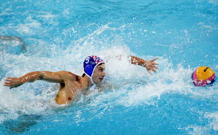 Zagreb, 050910.Bazen Mladost na Savi.29. Europsko prvenstvo u vaterpolu.Hrvatska – ItalijaNa fotografiji: Maro Jokovic.Foto: Ronald Gorsic / CROPIX