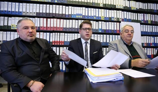 Konferencija za medije Hrvatskog helsinskog odbora o slucaju izvanrednog otkaza novinarke Hrvatske radio televizije, Karoline Vidovic Kristo.