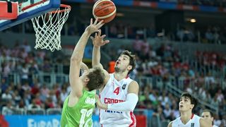 05.09.2015., Arena Zagreb, Zagreb – EuroBasket 2015., skupina C, 01. kolo, Hrvatska – Slovenija. Foto: PIXSELL 05.09.2015., Arena Zagreb, Zagreb – EuroBasket 2015., skupina C, 01. kolo, Hrvatska – Slovenija. Foto: PIXSELL