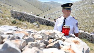 30.08.2015., Kornati – Na otoku Kornatu obiljezena je 8. obljetnica stradanja 12 vatrogasaca iz Sibenika, Vodica i Tisnog. Photo: Dusko Jaramaz/PIXSELL 30.08.2015., Kornati – Na otoku Kornatu obiljezena je 8. obljetnica stradanja 12 vatrogasaca iz Sibenika, Vodica i Tisnog. Photo: Dusko Jaramaz/PIXSELL