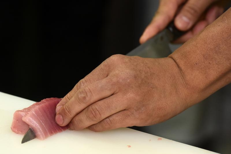 Prezentacija pripreme japanskih jela na 2. Tuna, Sushi & Wine Festivalu. Foto: Dino Stanin/PIXSELL